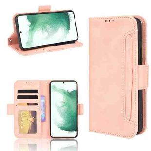 For Samsung Galaxy S22+ 5G Skin Feel Calf Pattern Leather Phone Case(Pink)