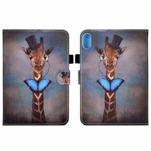 For Lenovo Legion Y700 Colored Drawing Smart Leather Tablet Case(Deer Head)