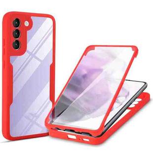 For Samsung Galaxy S22 5G Acrylic + TPU 360 Degrees Full Coverage Shockproof Phone Case(Red)