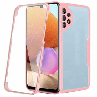 For Samsung Galaxy A32 4G Acrylic + TPU 360 Degrees Full Coverage Shockproof Phone Case(Pink)