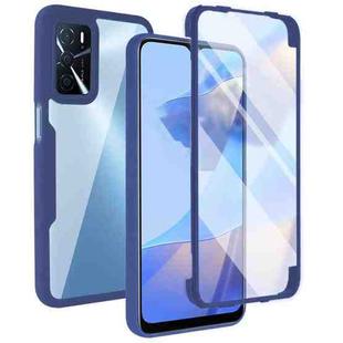 For OPPO A16 / A55 5G Acrylic + TPU 360 Degrees Full Coverage Shockproof Phone Case(Blue)