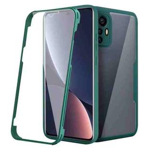 For Xiaomi 12 Pro 5G Acrylic + TPU 360 Degrees Full Coverage Shockproof Phone Case(Green)