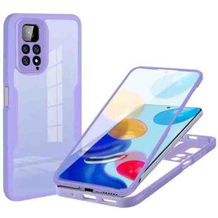 For Xiaomi Redmi Note 11 4G Global Acrylic + TPU 360 Degrees Full Coverage Shockproof Phone Case(Purple)