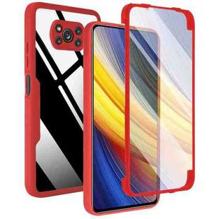 For Xiaomi Poco X3 NFC / X3 Acrylic + TPU 360 Degrees Full Coverage Shockproof Phone Case(Red)