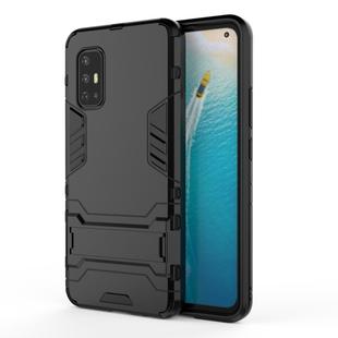 For Vivo V17 (India) Shockproof PC + TPU Protective Case with Invisible Holder(Black)