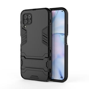 For Huawei Nova 6 SE Shockproof PC + TPU Protective Case with Invisible Holder(Black)