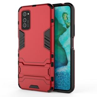 For Huawei Honor V30 Pro Shockproof PC + TPU Protective Case with Invisible Holder(Red)