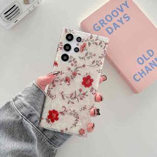 For Samsung Galaxy S22+ 5G Shell Pattern Flower TPU Phone Case(Little Red Flower)
