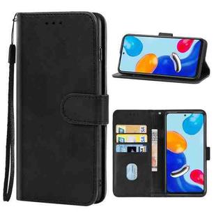 Leather Phone Case For Xiaomi Redmi Note 11 Global(Black)