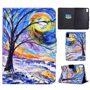 For Lenovo Legion Y700 Electric Pressed Smart Leather Tablet Case(Watercolor Tree)