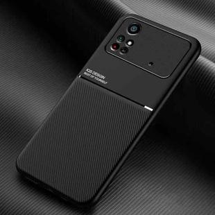 For Xiaomi Poco M4 Pro 4G Classic Tilt Magnetic Phone Case(Black)