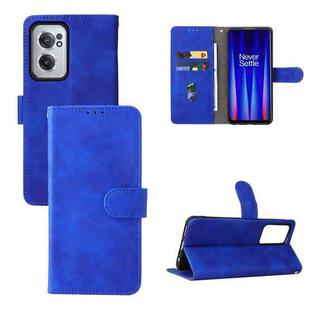 For OnePlus Nord CE 2 5G Skin Feel Magnetic Flip Leather Phone Case(Blue)