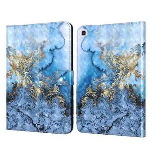 For Samsung Galaxy Tab A7 SM-T500 3D Painted Pattern Leather Tablet Case(Milky Way)