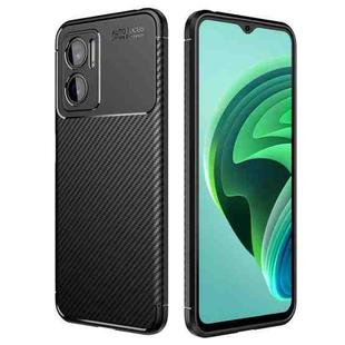 For Xiaomi Redmi Note 11E 5G Carbon Fiber Texture Shockproof TPU Phone Case(Black)