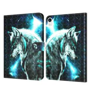 For iPad mini 6 3D Painted Pattern Leather Tablet Case(Wolf)