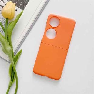 For Huawei P50 Pocket Skin Feel Frosted PC Phone Case(Orange)