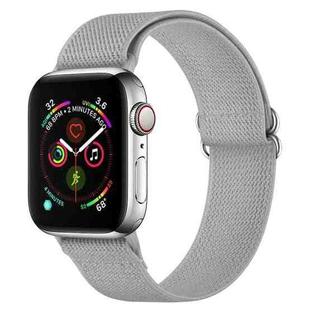 Polyester Nylon Watch Band For Apple Watch Ultra 49mm&Watch Ultra 2 49mm / Series 9&8&7 45mm / SE 3&SE 2&6&SE&5&4 44mm / 3&2&1 42mm(Grey)