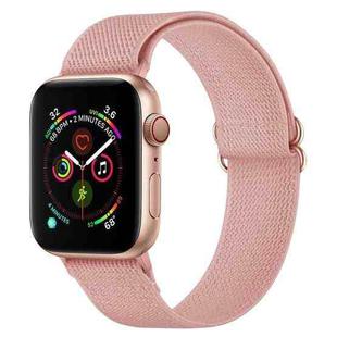 Polyester Nylon Watch Band For Apple Watch Ultra 49mm&Watch Ultra 2 49mm / Series 9&8&7 45mm / SE 3&SE 2&6&SE&5&4 44mm / 3&2&1 42mm(Incarnadine Pink)