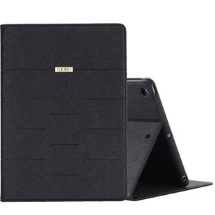 For iPad 9.7 inch (2017) GEBEI PU+TPU Horizontal Flip Leather Case with Holder & Card Slots(Black)