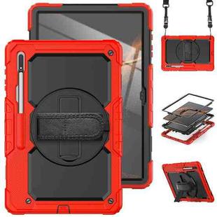 For Samsung Galaxy Tab S8 Ultra 14.6 inch SM-X900 Silicone + PC Tablet Case(Red+Black)