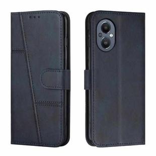 For OPPO A96 5G / Reno7 Z 5G / OnePlus Nord N20 5G Stitching Calf Texture Buckle Leather Phone Case(Blue)