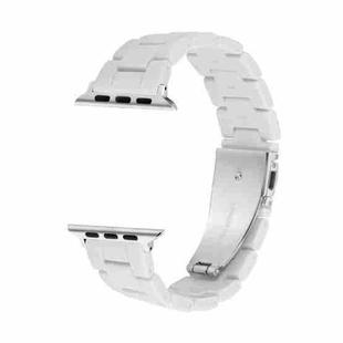 Candy Color Three-Bead Watch Band For Apple Watch Series 8&7 41mm / SE 2&6&SE&5&4 40mm / 3&2&1 38mm(White)