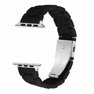 Candy Color Three-Bead Watch Band For Apple Watch Series 8&7 41mm / SE 2&6&SE&5&4 40mm / 3&2&1 38mm(Black)