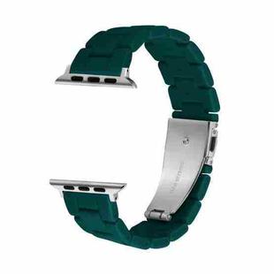 Candy Color Three-Bead Watch Band For Apple Watch Series 8&7 41mm / SE 2&6&SE&5&4 40mm / 3&2&1 38mm(Dark Green)