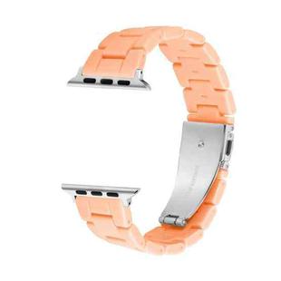 Candy Color Three-Bead Watch Band For Apple Watch Ultra 49mm / Series 8&7 45mm / SE 2&6&SE&5&4 44mm / 3&2&1 42mm(Apricot Orange)