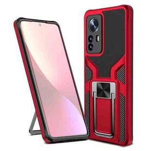 For Xiaomi 12 Pro Armor 2 in 1 PC + TPU Magnetic Phone Case(Red)