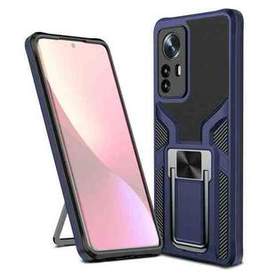 For Xiaomi 12 Pro Armor 2 in 1 PC + TPU Magnetic Phone Case(Blue)