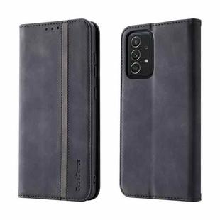 For Samsung Galaxy A33 5G Splicing Skin Feel Magnetic Leather Phone Case(Black)