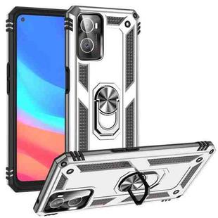 For OPPO A36 / A76 Shockproof TPU + PC Phone Case(Silver)