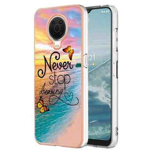 For Nokia G10 / G20 Electroplating IMD TPU Phone Case(Dream Butterfly)