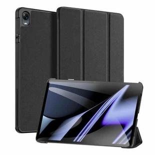 For OPPO Pad DUX DUCIS Domo Series Horizontal Flip Magnetic PU Smart Tablet Case(Black)