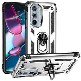 For Motorola Edge 30 Pro Shockproof TPU + PC Phone Case(Silver)