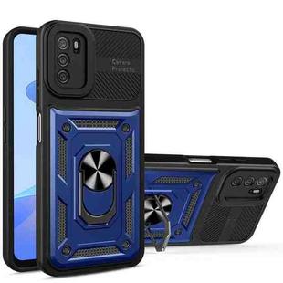 For OPPO A16 / A16s Eagle Eye Shockproof Phone Case(Sapphire Blue + Black)