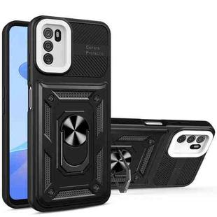 For OPPO A16 / A16s Eagle Eye Shockproof Phone Case(Black + White)
