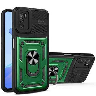For OPPO A16 / A16s Eagle Eye Shockproof Phone Case(Dark Green)