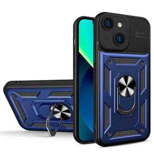 Eagle Eye Shockproof Phone Case For iPhone 13(Sapphire Blue + Black)