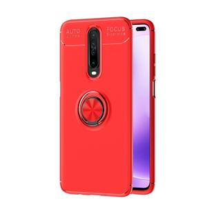 For Xiaomi Redmi K30 Lenuo Shockproof TPU Case with Invisible Holder(Red)