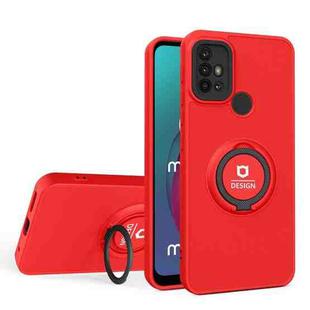 For Motorola Moto G10 / G20 / G30 Eagle Eye Ring Holder Phone Case(Red + Black)