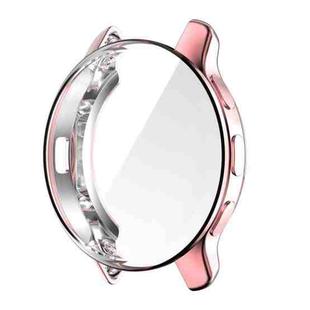 For Garmin Venu 2 Plus Full Coverage TPU Electroplating Watch Case(Pink)