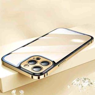 For iPhone 13 Pro AG HD Glass Phone Case (Gold)