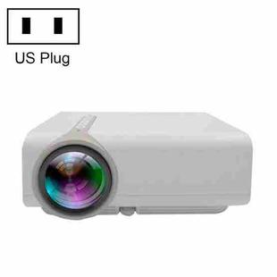 YG530 LED Small 1080P Wireless Screen Mirroring Projector, Power Plug:US Plug(White)