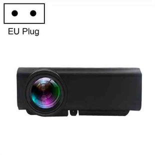 YG530 LED Small 1080P Wireless Screen Mirroring Projector, Power Plug:EU Plug(Black)