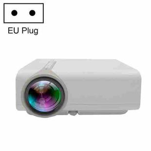 YG530 LED Small 1080P Wireless Screen Mirroring Projector, Power Plug:EU Plug(White)