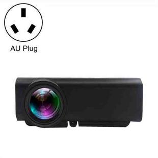 YG530 LED Small 1080P Wireless Screen Mirroring Projector, Power Plug:AU Plug(Black)