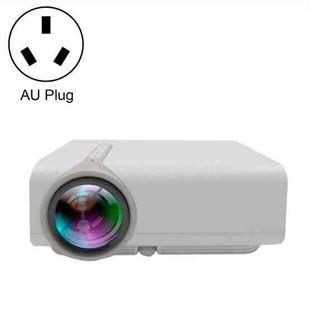 YG530 LED Small 1080P Wireless Screen Mirroring Projector, Power Plug:AU Plug(White)