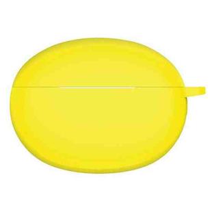Solid Color Silicone Earphone Protective Case For OPPO Enco X2(Yellow)
